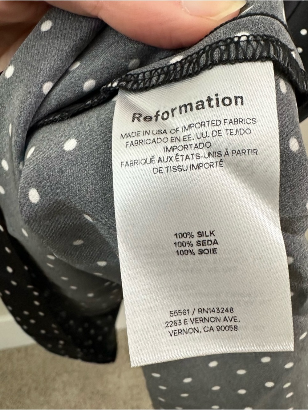 Reformation Daniela Silk Polka
Dot Black Maxi Dress SZ US 2 NWT - Picture 4 of 8